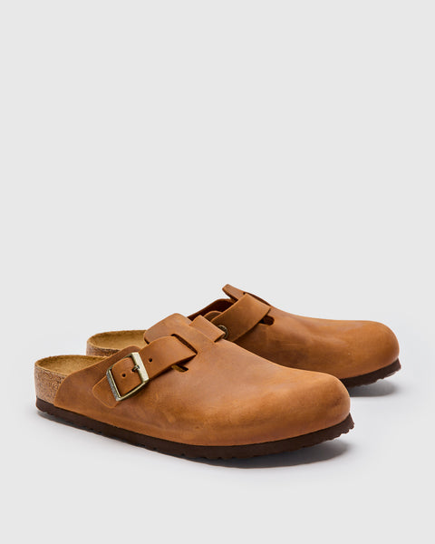 Boston Clog in Cognac Oil Leather – Blue Owl Workshop
