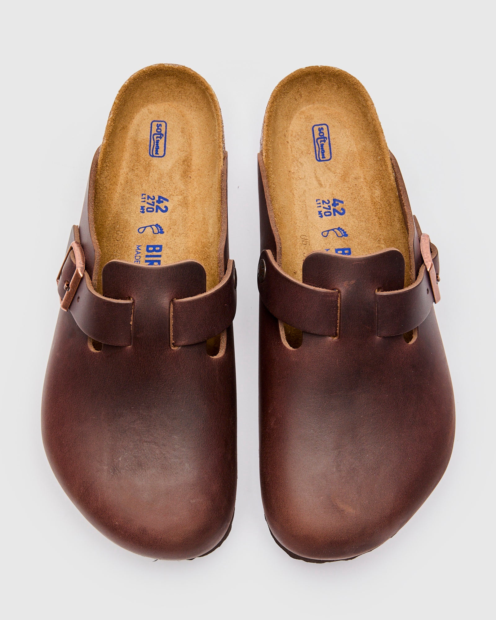 Boston Clog in Habana Leather SFB – Blue Owl Workshop