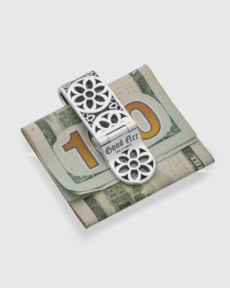 Cream Dream Money Clip in Sterling Silver