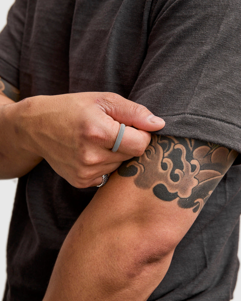 Goosebumps Spacer Ring in Sterling Sliver