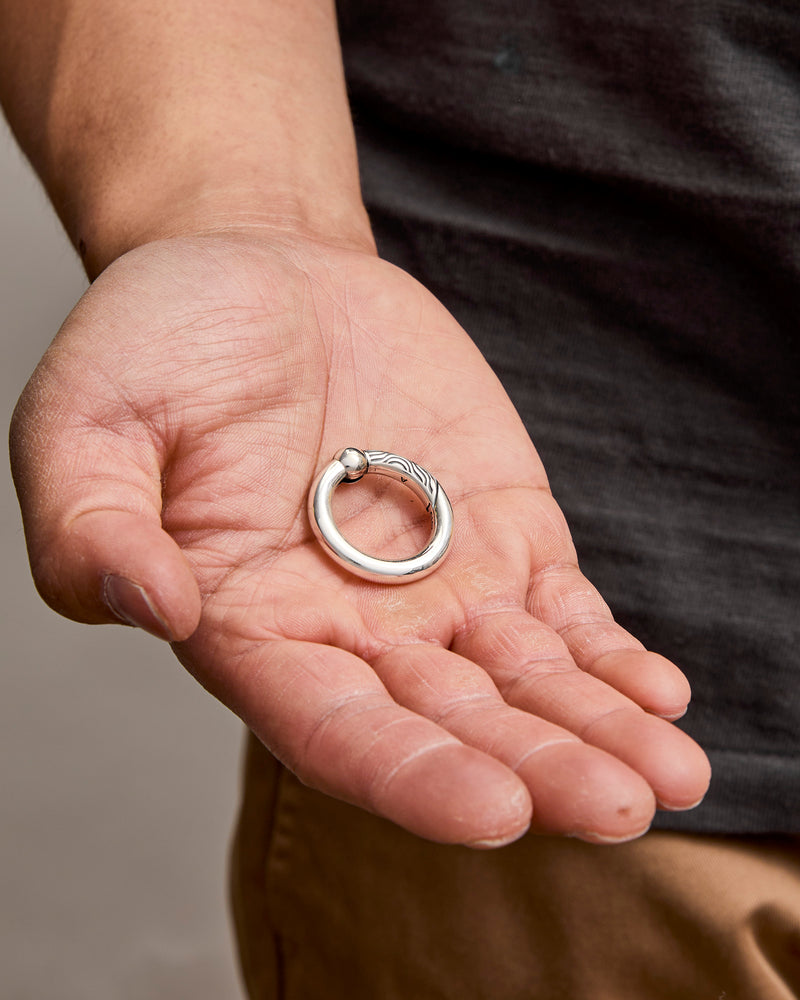 Smooth/Desert Sessions Spring Ring A in Sterling Silver