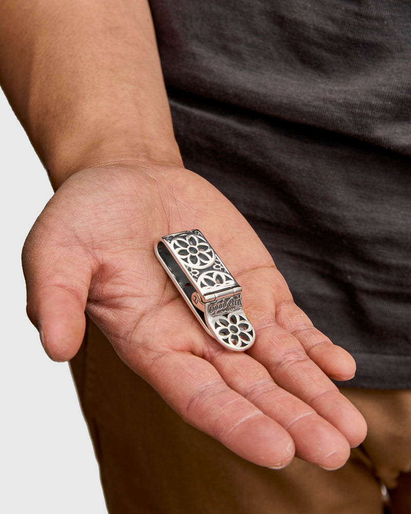 Cream Dream Money Clip in Sterling Silver