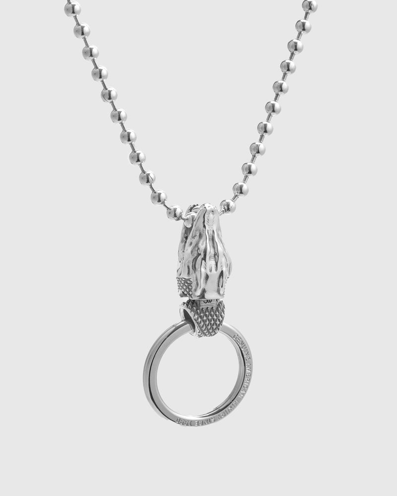 Gator Head Pendant in Sterling Silver