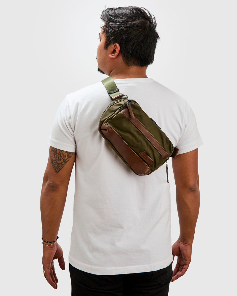 Explorer Sling Bag in Khaki