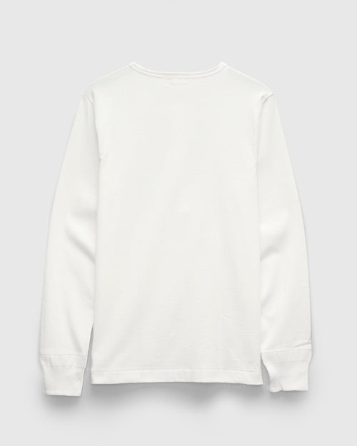 206 "Good Originals" 7.2oz Loopwheel Henley in White