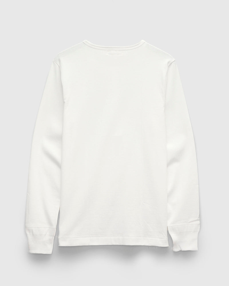 206 "Good Originals" 7.2oz Loopwheel Henley in White