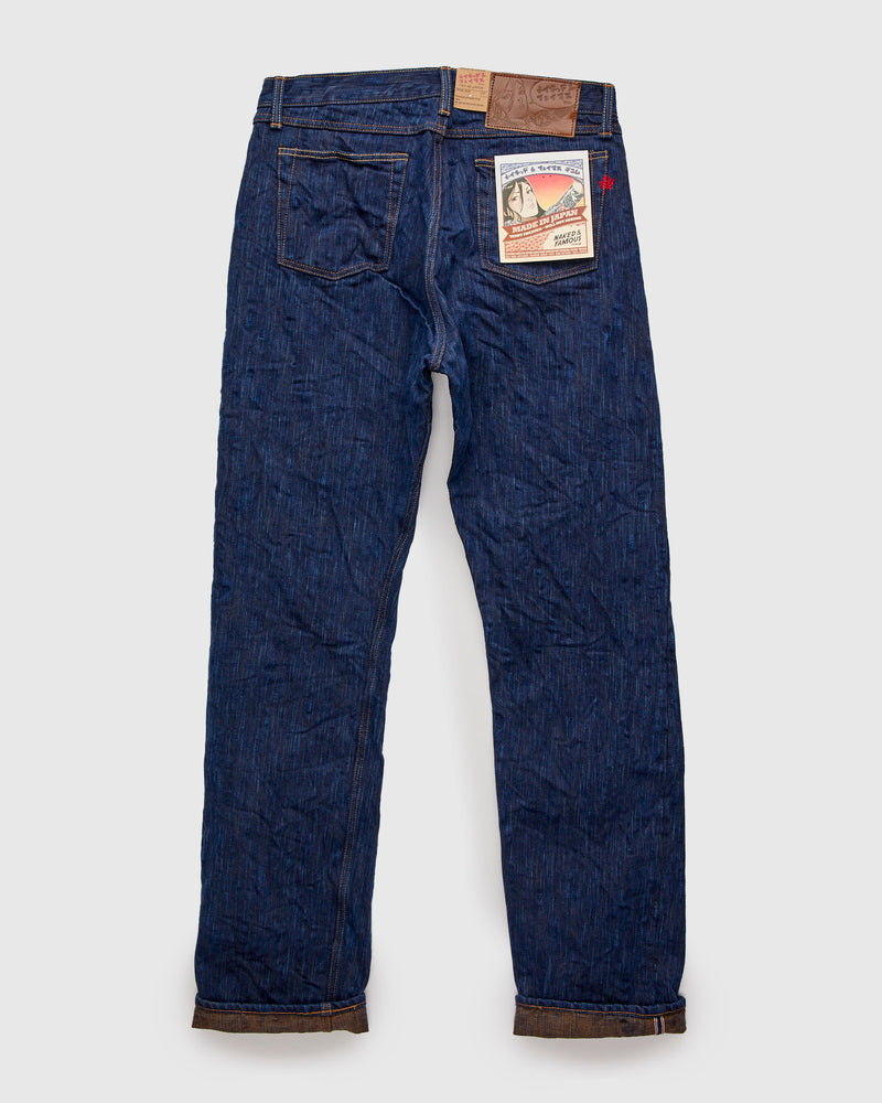 MIJ15 "Hand Dyed Natural Indigo x Kakishibu" 15oz Selvedge Denim - True Guy Fit