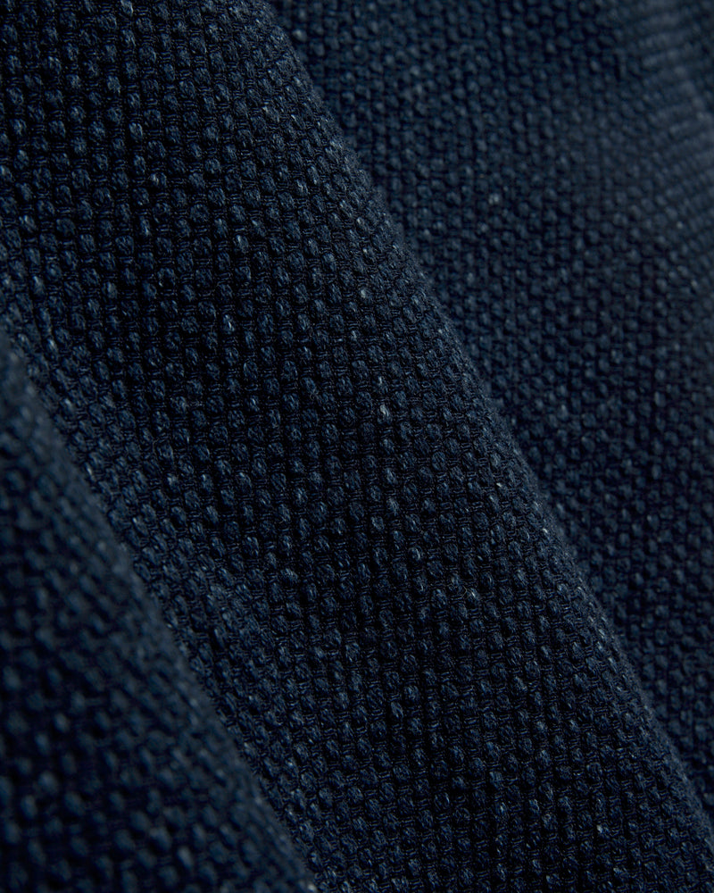 "Sashiko Stitch" Kimono Shirt in Indigo