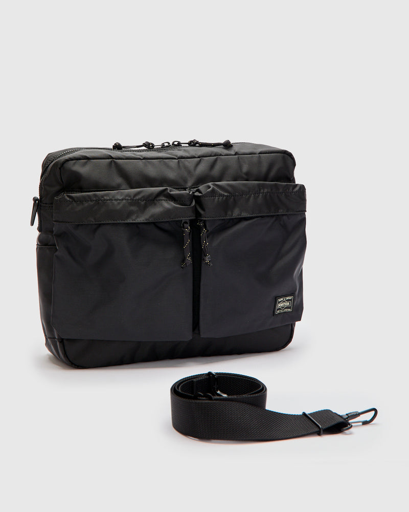 7415 "Force" Shoulder Bag in Black