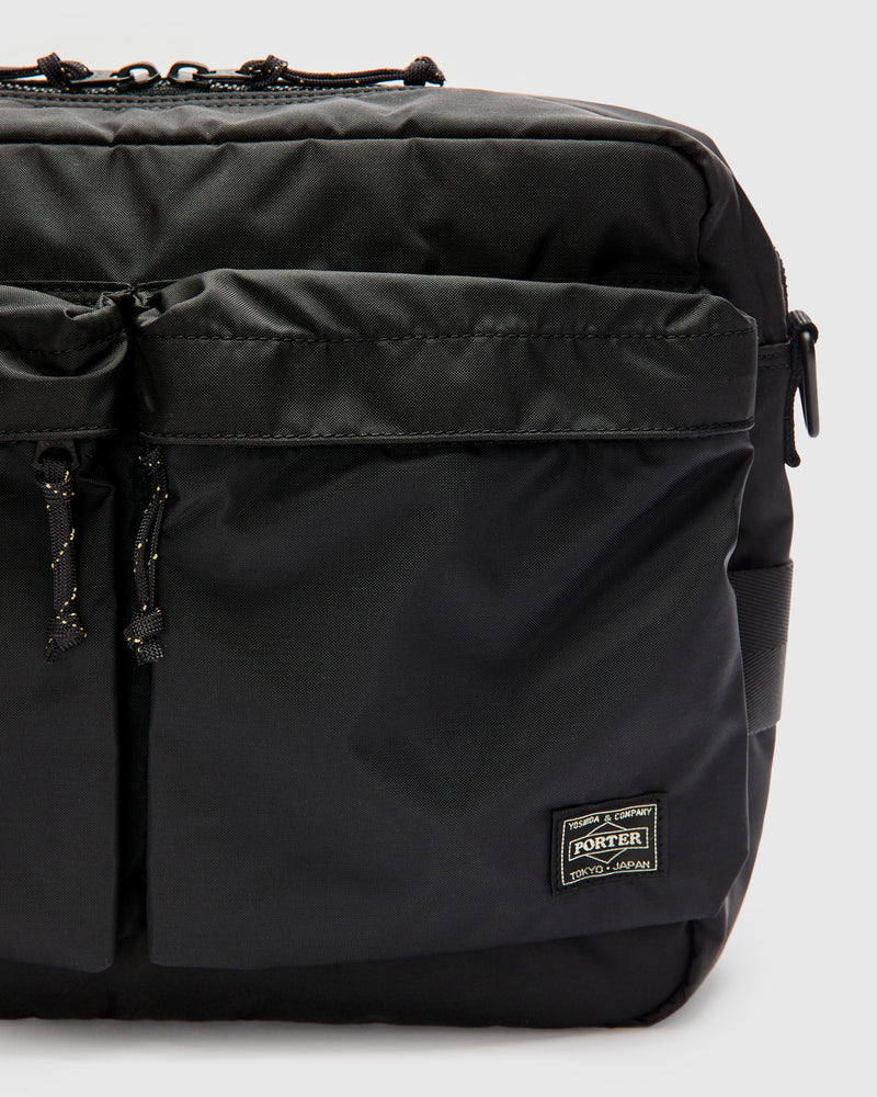 7415 "Force" Shoulder Bag in Black