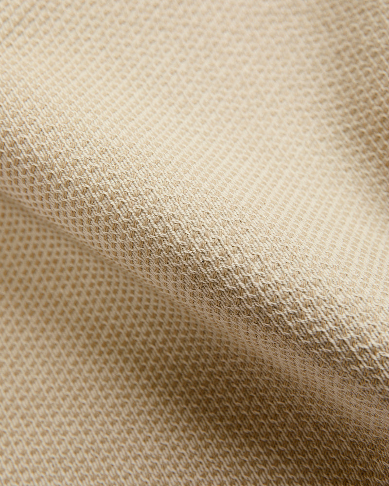 1177-IV Ivory x Beige Sashiko Denim - Relaxed Tapered Fit