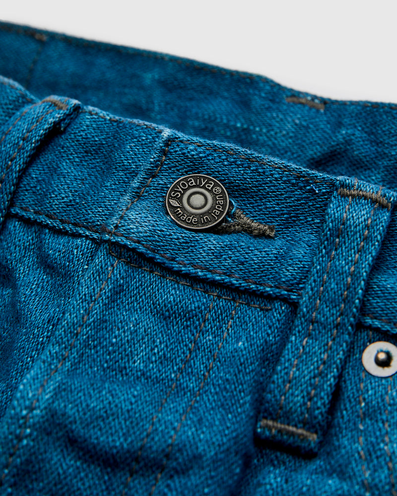 PBO-002-003 "Asagi" 16.5oz Rinsed Selvedge Denim - Regular Straight Fit