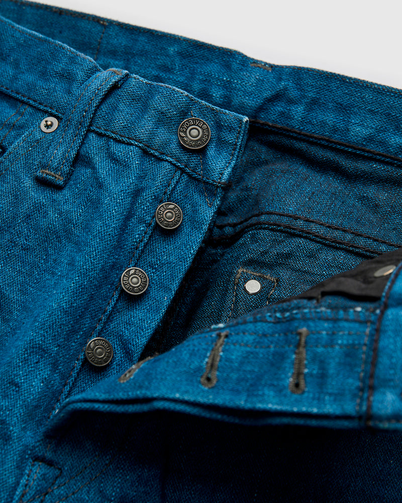 PBO-002-003 "Asagi" 16.5oz Rinsed Selvedge Denim - Regular Straight Fit