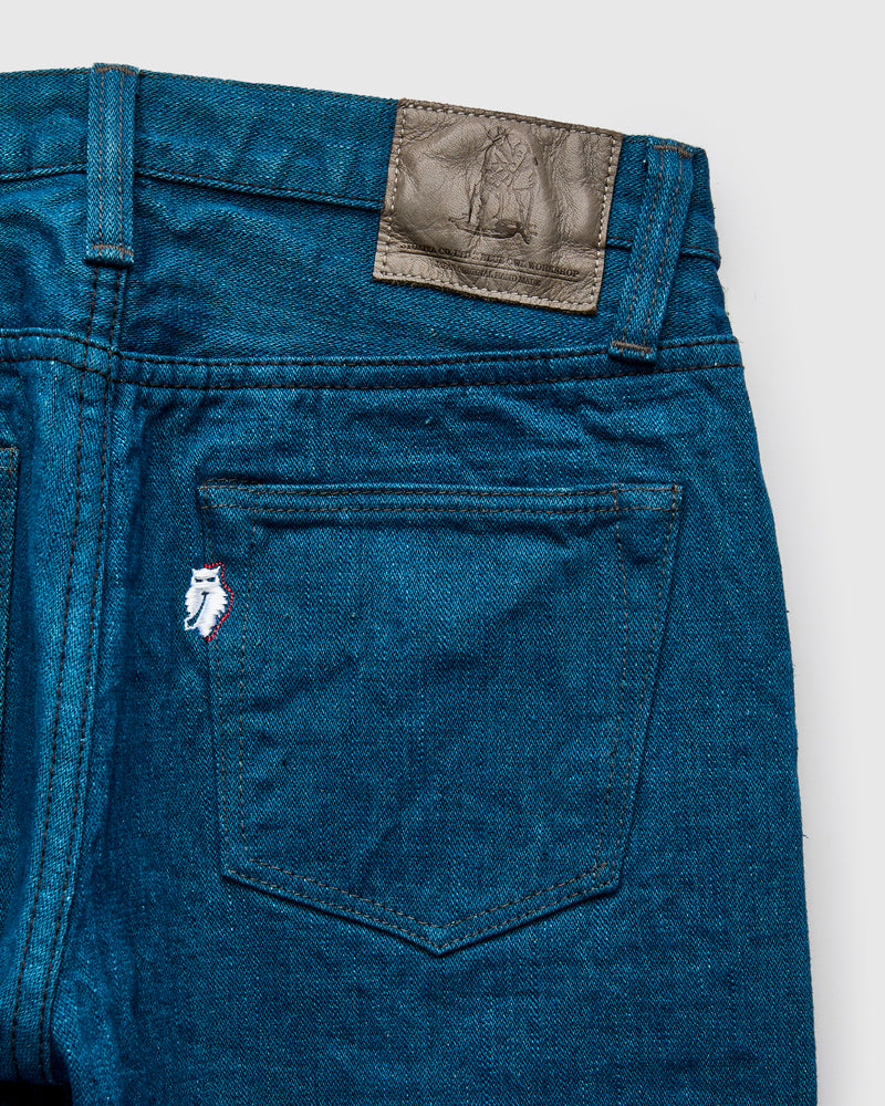 PBO-002-003 "Asagi" 16.5oz Rinsed Selvedge Denim - Regular Straight Fit