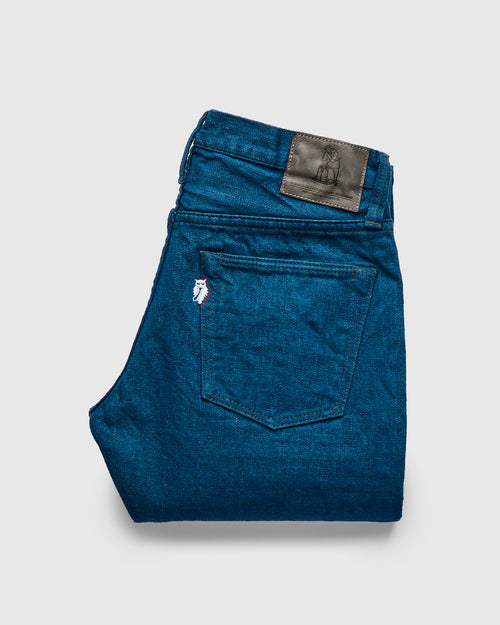 PBO-002-005 "Asagi" 16.5oz Rinsed Selvedge Denim - Slim Straight Fit
