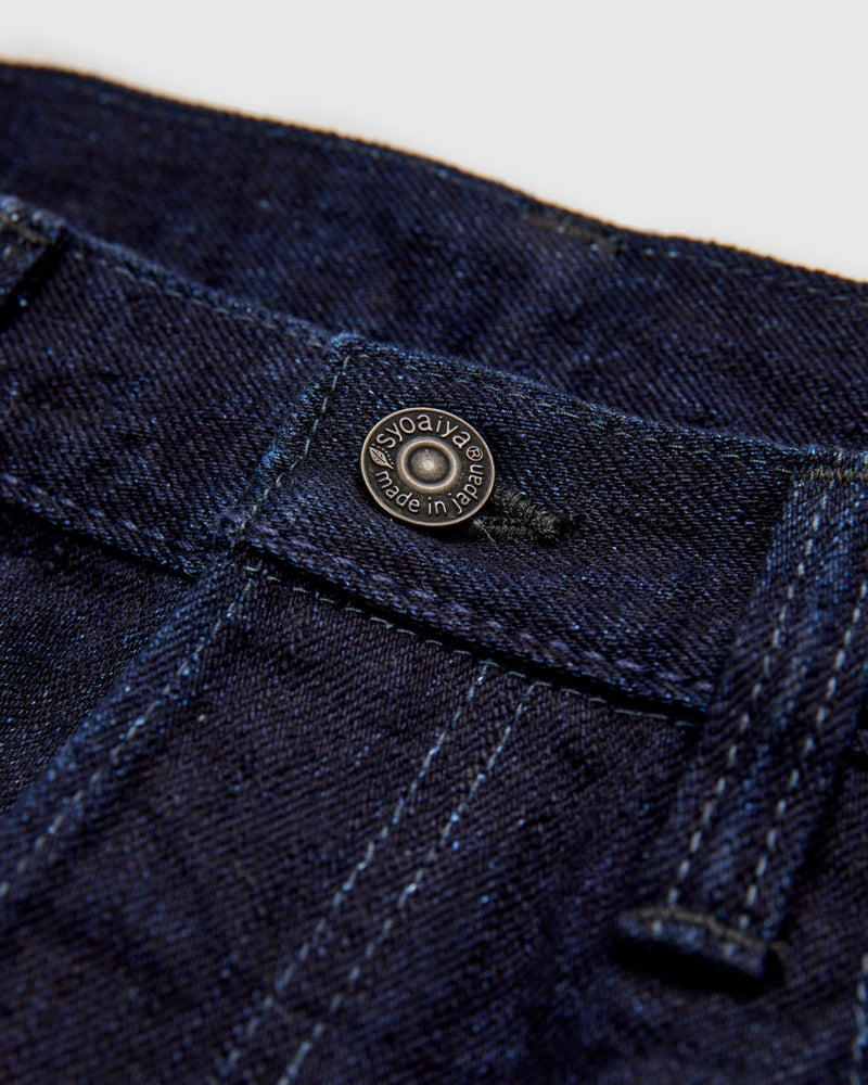 XX-013-IDBK 14oz Indigo Black Selvedge Denim - Slim Tapered Fit