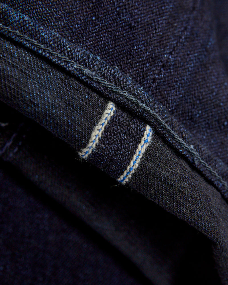 XX-013-IDBK 14oz Indigo Black Selvedge Denim - Slim Tapered Fit