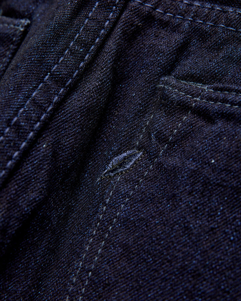 XX-013-IDBK 14oz Indigo Black Selvedge Denim - Slim Tapered Fit