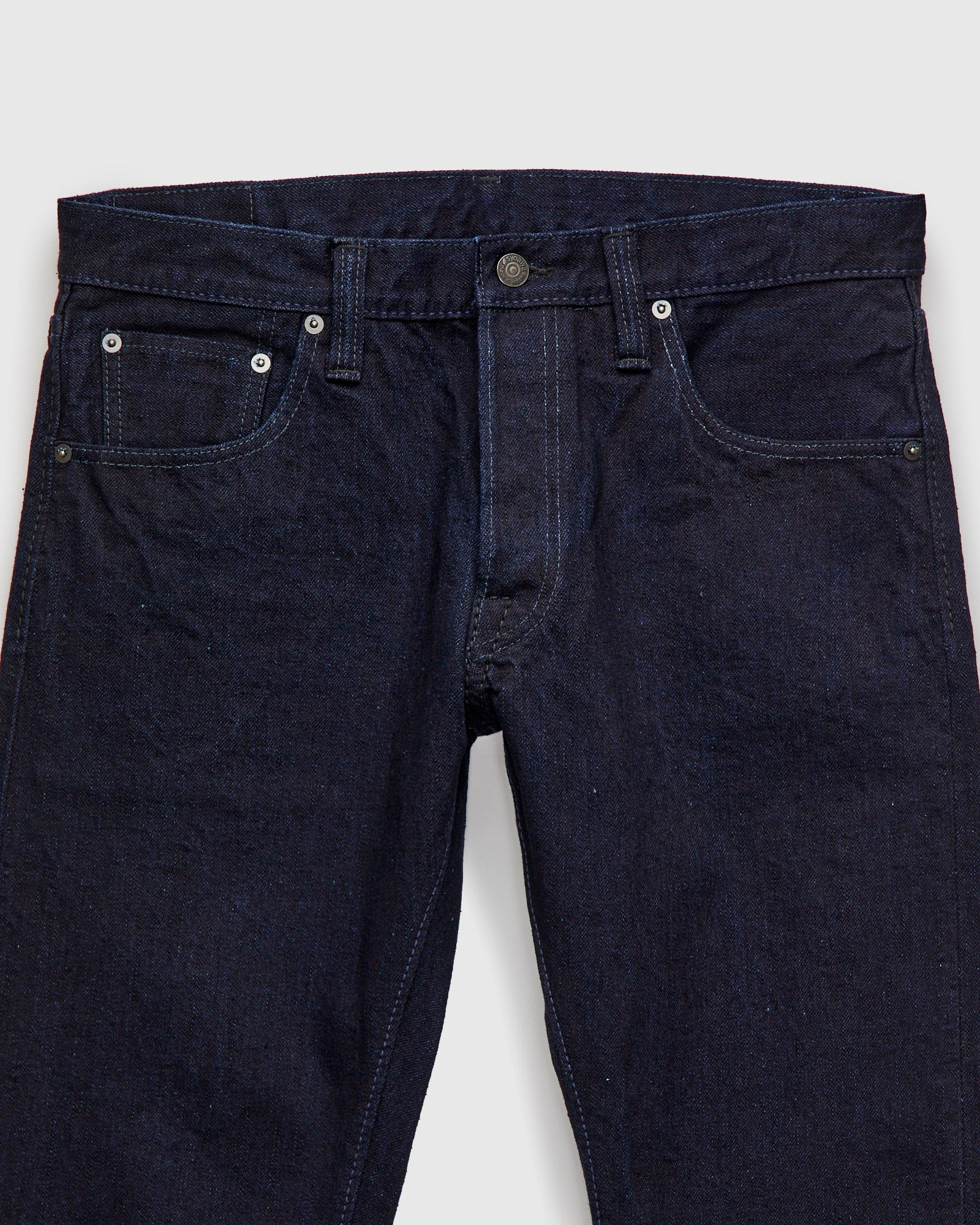 その他 OJ DENIM 34 BLACK XX-013-IDBK 14oz Indigo Black Selvedge Denim - Slim Tapered Fit