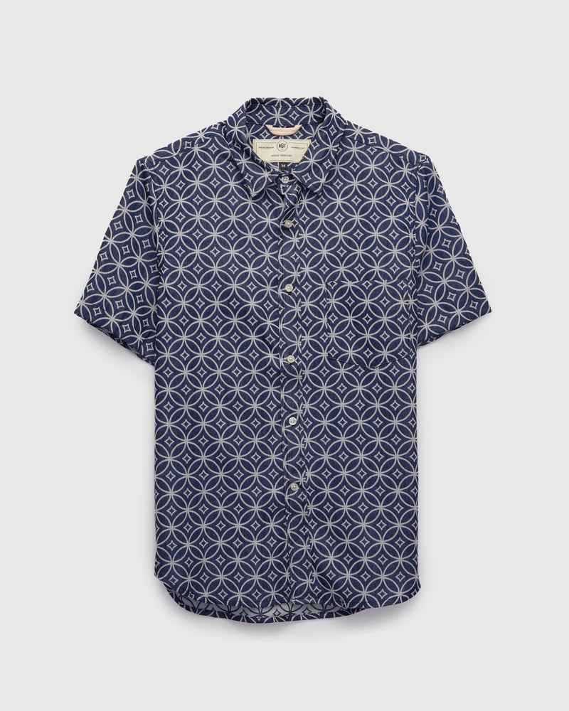 "Oxford SS Shirt" in Indigo Shippo