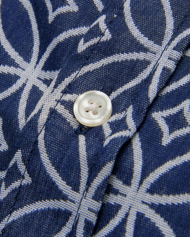 "Oxford SS Shirt" in Indigo Shippo