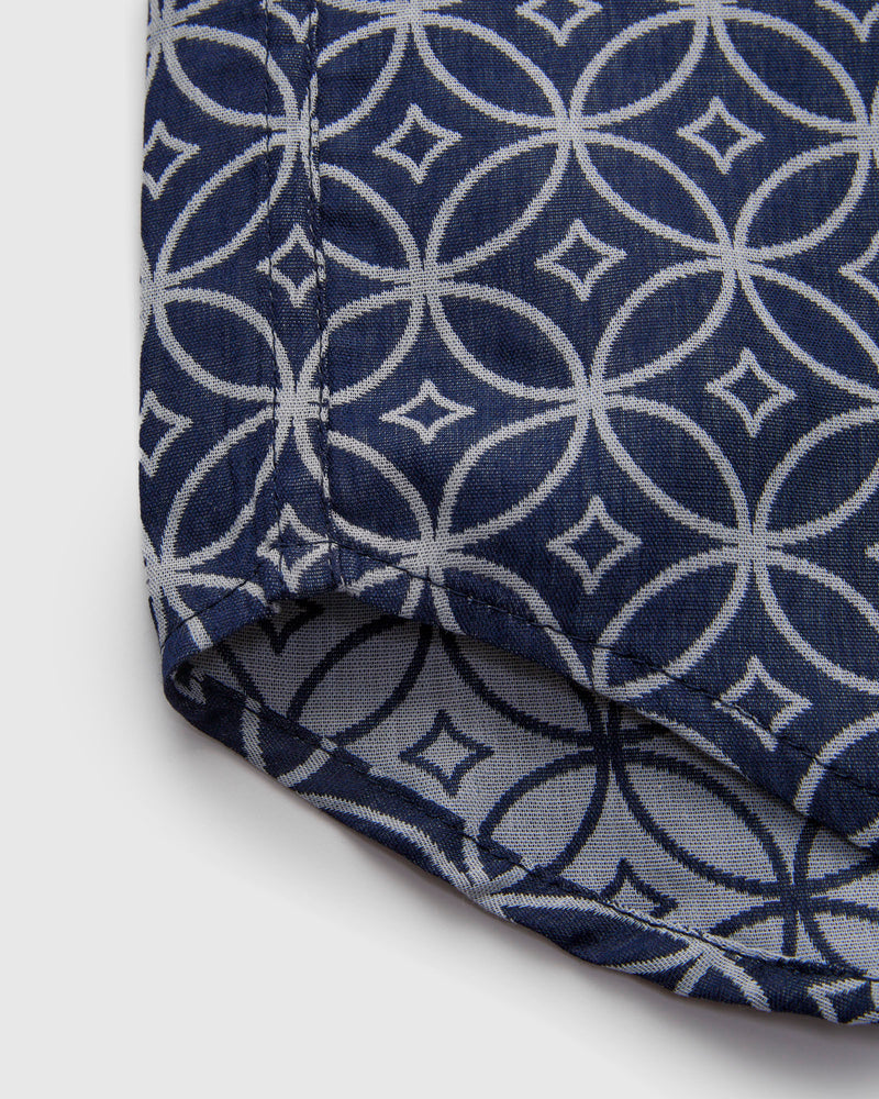 "Oxford SS Shirt" in Indigo Shippo