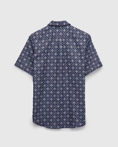 "Oxford SS Shirt" in Indigo Shippo