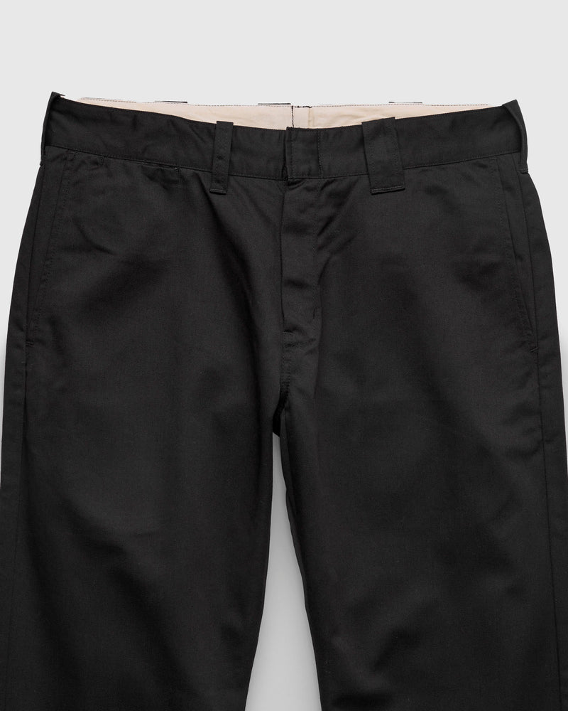 Chino Twill Work Trousers in Black