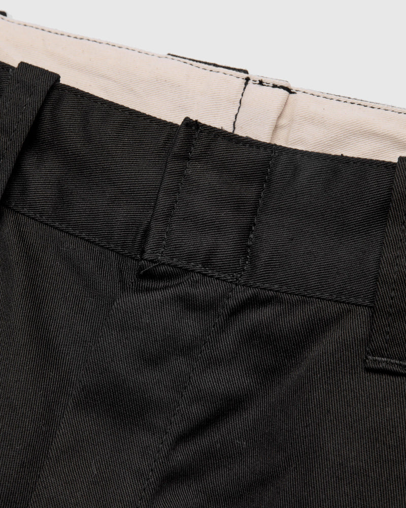 Chino Twill Work Trousers in Black