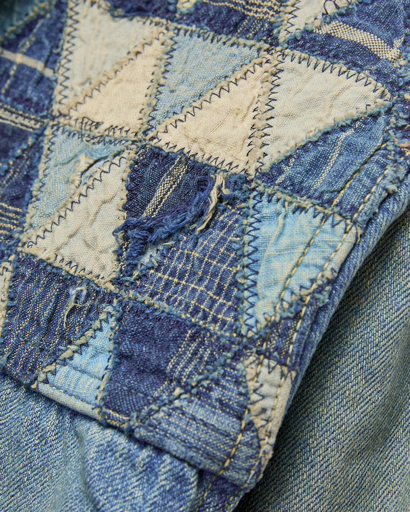 MSP-4000 Tsugihagi Selvedge Denim Jacket in Vintage Indigo