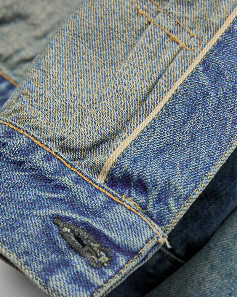 MSP-4000 Tsugihagi Selvedge Denim Jacket in Vintage Indigo