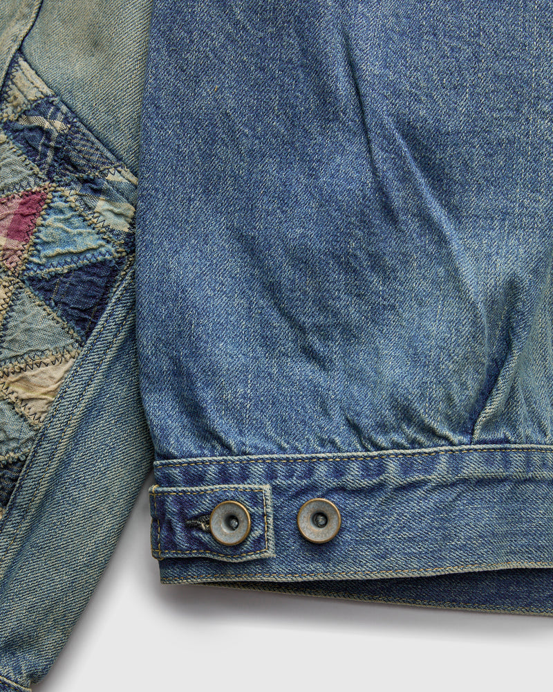 MSP-4000 Tsugihagi Selvedge Denim Jacket in Vintage Indigo