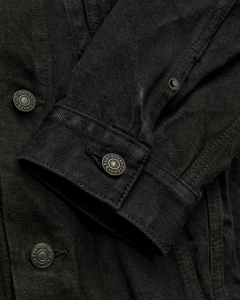 "Kyoto Montsuki" 13.5oz Selvedge Type-3 Jacket in Kyo Kuro Overdye