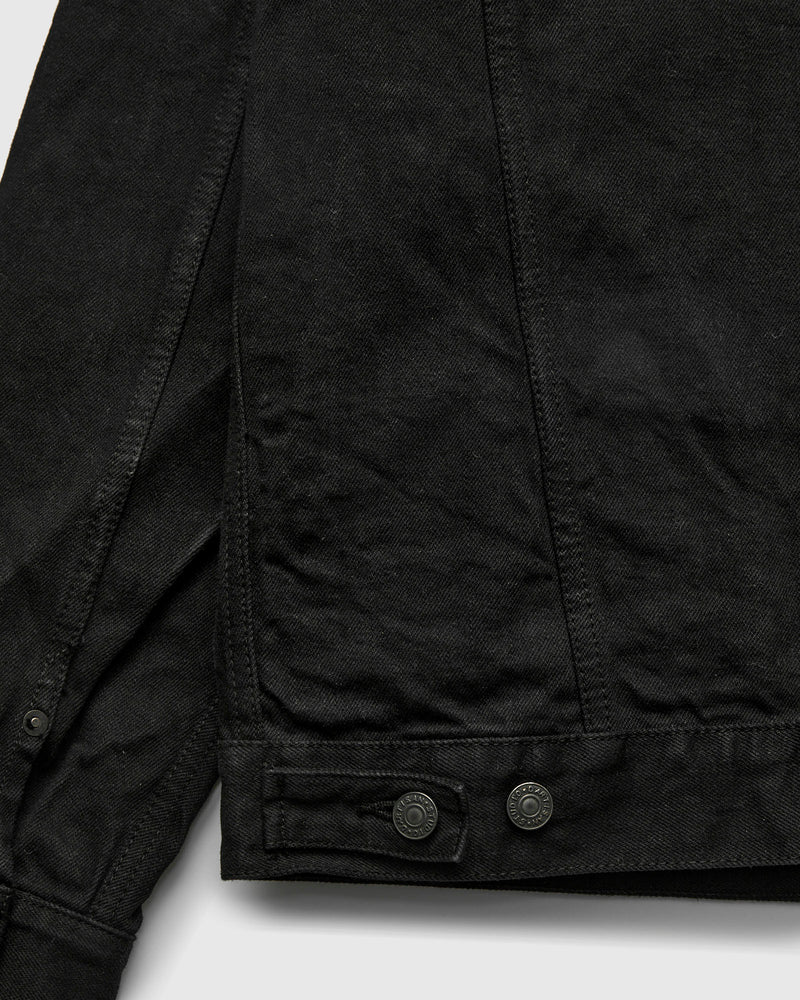 "Kyoto Montsuki" 13.5oz Selvedge Type-3 Jacket in Kyo Kuro Overdye