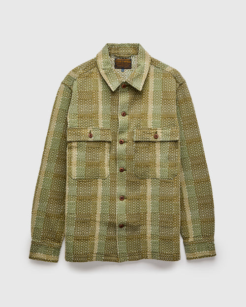 Noragi Sashiko Workshirt in Army