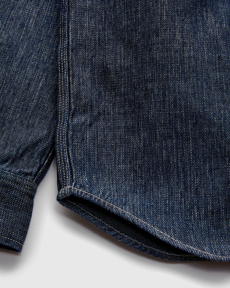 11.4oz Denim Double Weave Workshirt in Indigo