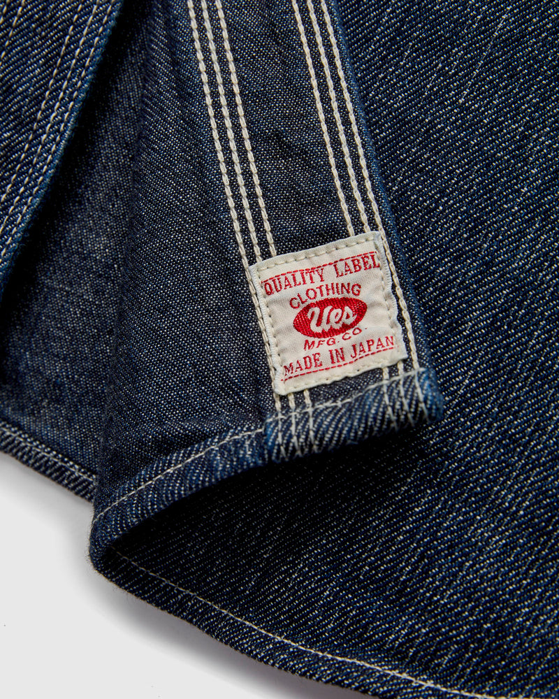 11.4oz Denim Double Weave Workshirt in Indigo