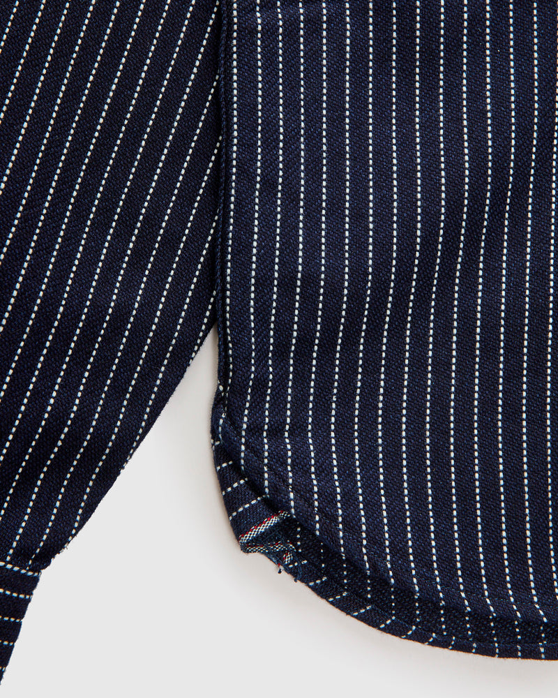 Heavy Selvedge Flannel Shirt in Wabash Indigo