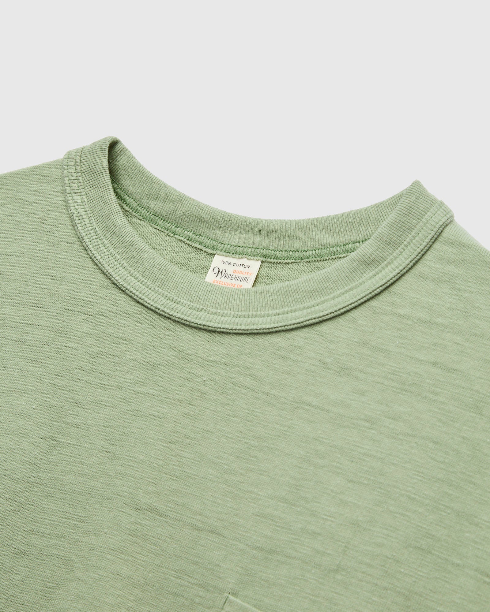 4601 Tube Knit Pocket Tee in Pale Green – Blue Owl Workshop