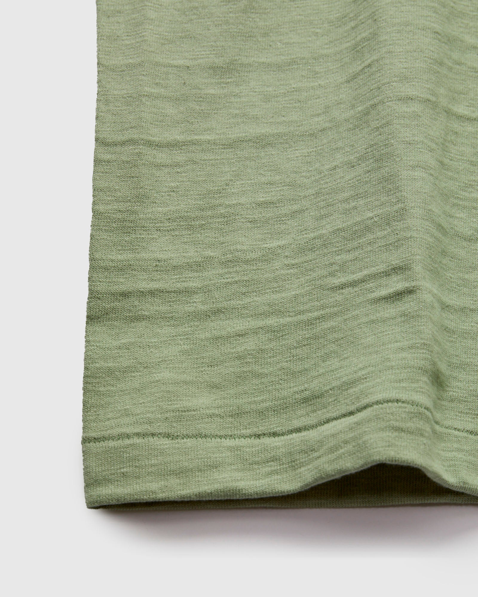 4601 Tube Knit Pocket Tee in Pale Green – Blue Owl Workshop