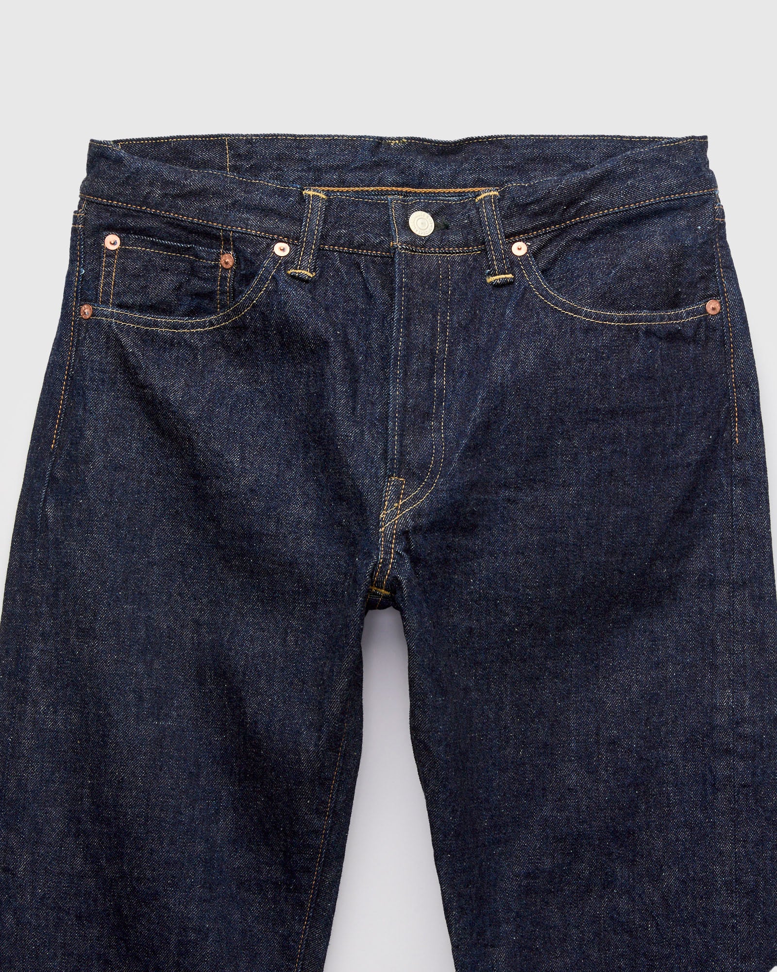 900XX 13.5oz Rinsed Selvedge Denim - Slim Tapered Fit – Blue Owl