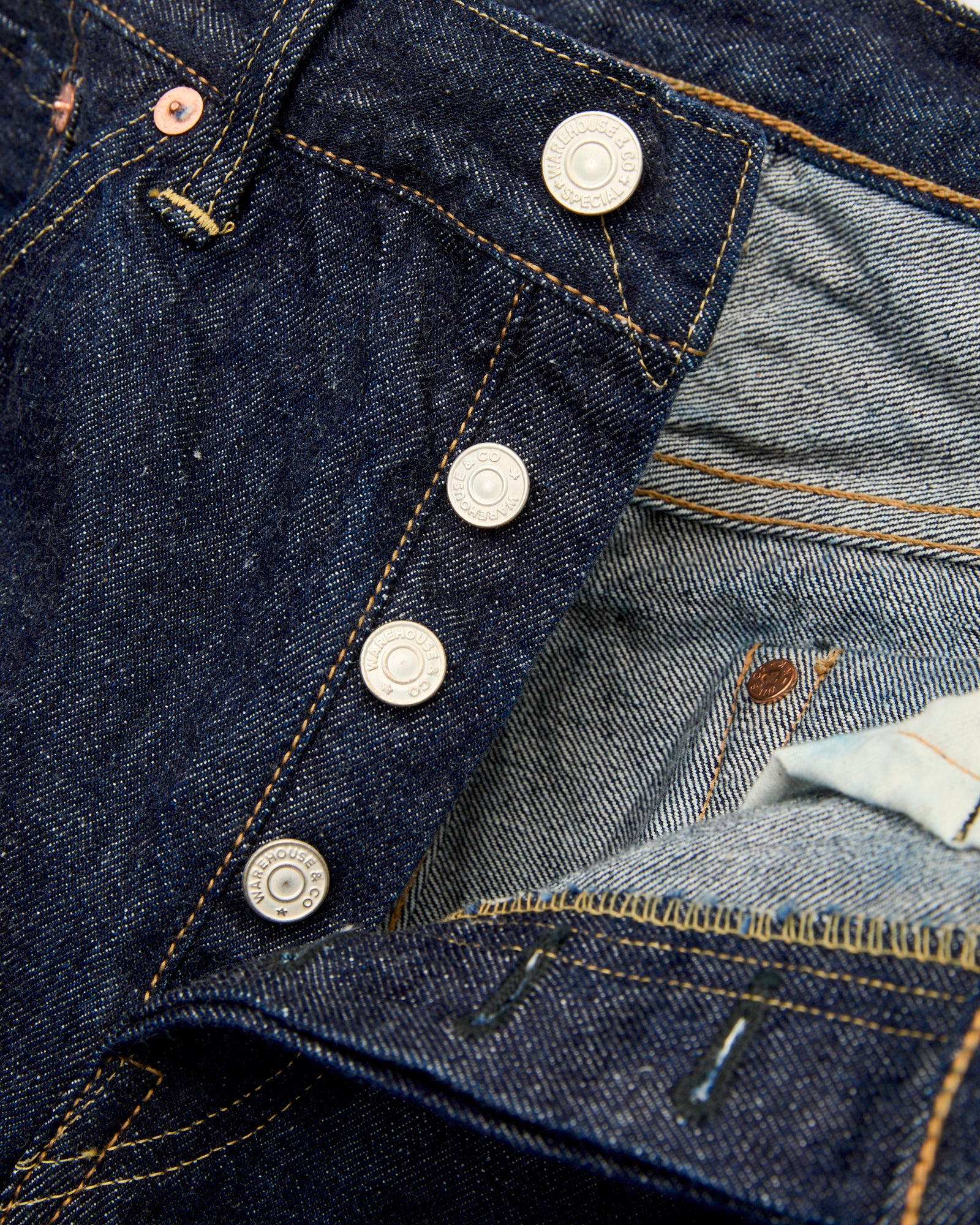 900XX 13.5oz Rinsed Selvedge Denim - Slim Tapered Fit – Blue Owl