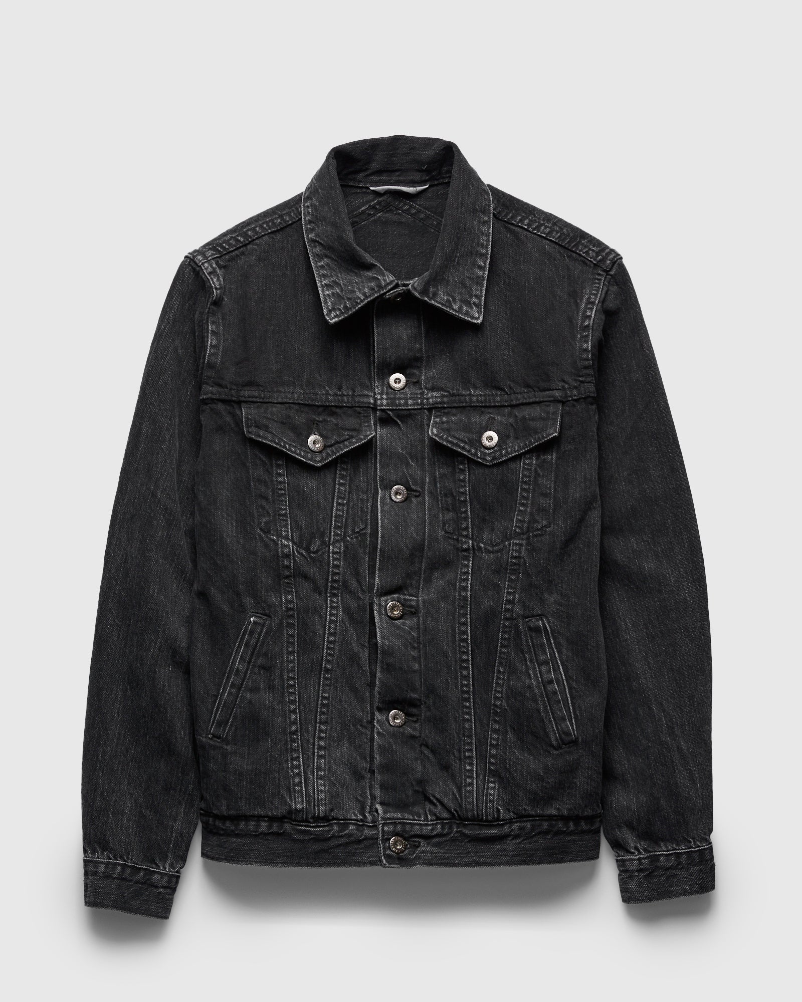 Denim Jackets 3sixteen Double Black Jacket 222x Stonewashed Type-3