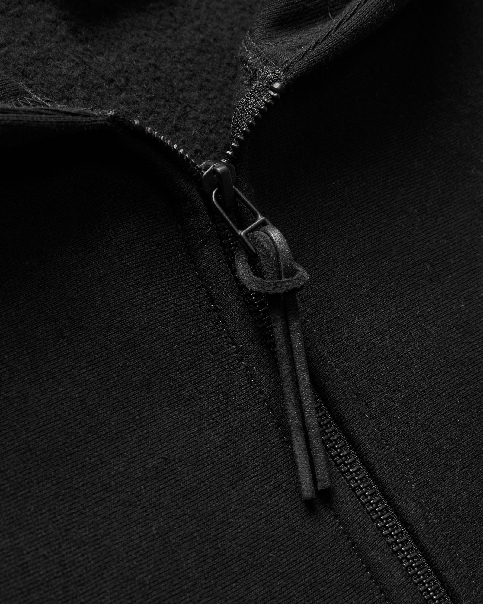 Heavyweight Zip Hoodie in Black – Blue Owl Workshop