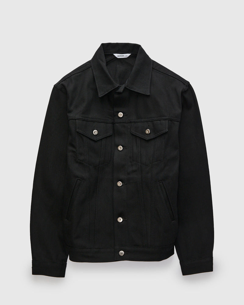 Type 3s Denim Jacket in Double Black