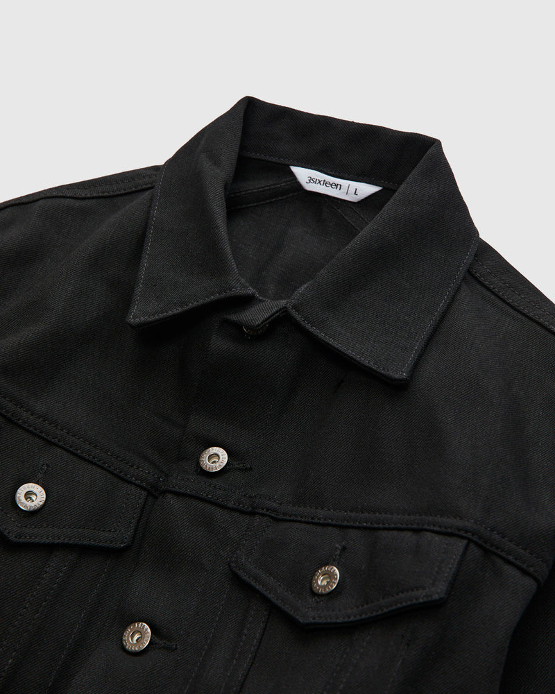 Type 3s Denim Jacket in Double Black