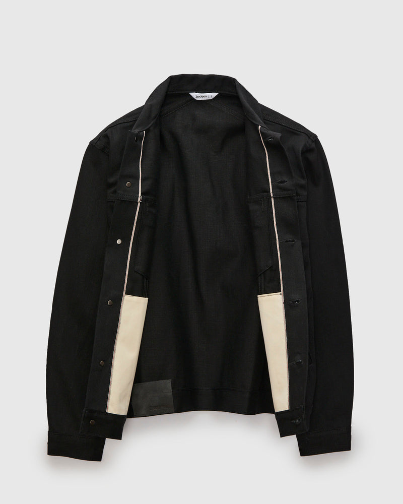 Type 3s Denim Jacket in Double Black