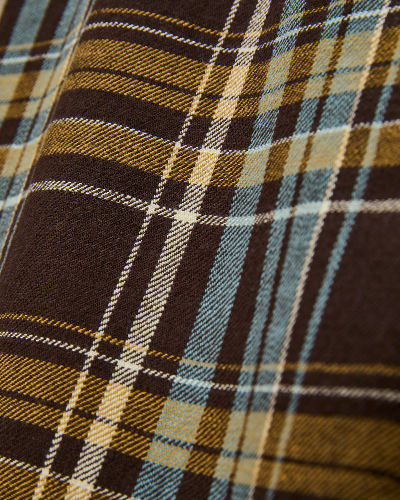 Wells Workshirt in Bark Plaid