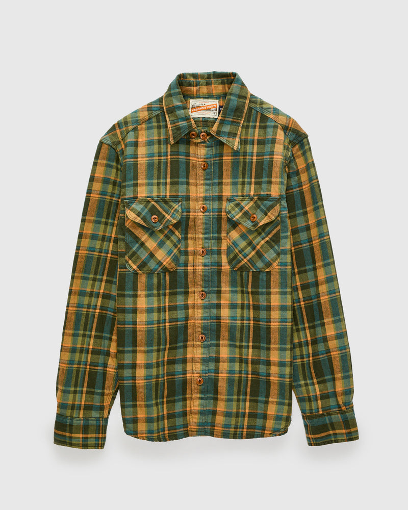 Wells Workshirt in Evergreen Plaid