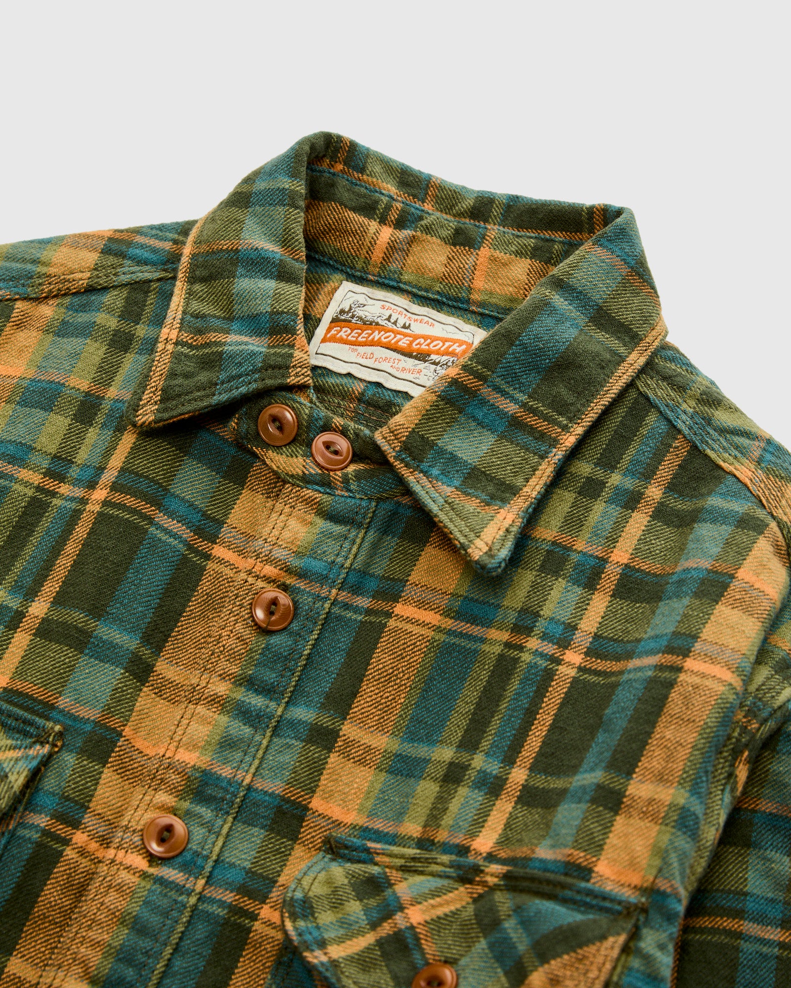 Wells Workshirt in Evergreen Plaid – Blue Owl Workshop